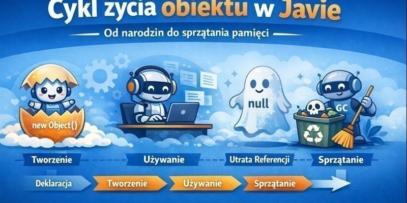 Cykl życia obiektu w Javie – od narodzin do sprzątania pamięci